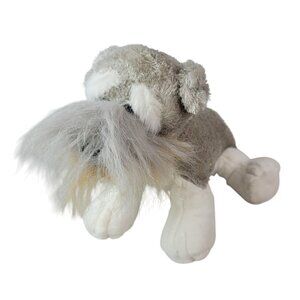 Webkinz Schnauzer Plush Gray White Stuffed Animal Puppy No Code Ganz HM159